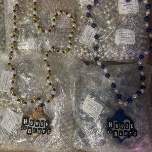 Atlantic City NJ Showboat Casino Vintage House of blues Beaded Necklaces.